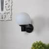 Eliante Xyvon Black Iron Wall Light With E27 Holder In Black Colour
