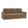 Apollo Compact Sofa Set (Colour : Fawn Velvet, Cushion : Soft, Back Type : High Back, Seater : 3+2+1)