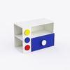 Building Blocks Storage Unit In White & Blue Colour