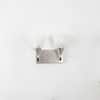 Minimal 2 Light Nickel Wall Light with Frosted White Glass