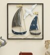 W-Ivy Abstract Metal Wall Decor in Multicolor Set of 1