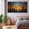 The Castle Decor Birds Art Wall Painting Wooden Framed Digital Painting 27x48 Inch (Style 4)