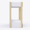 Pine Tree Single Size Bunk Bed In White & Teal Colour