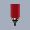 Devansh Metal Electric Wall Light in Antique Gold Colour with Red Shade Count of 1 Light