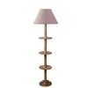 Devansh Shelf Wooden Floor Lamp