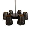 Devansh Solid Wood Electric Wall Light in Multi Colour with Multi Shade Count of 1 Light