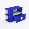 Building Blocks Storage Unit In Electric Blue Colour