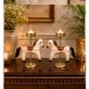 Desert Art Metal Handpainted Horse Tealight Holder Set of 2