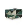 Ottoman Green Triangles Sofa Cover