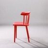 Kepler Brooks Aura Cafeteria Dining Chair in Red Colour