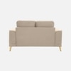 Nency Velvet 2 seater Sofa Cream