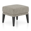 Morgen Ottoman In Monochrome Paisley Colour