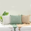 Chunky Knit Vanilla Grey Melange Cotton Cushion Cover 16X16 Inches