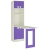 Royale Kids Folding Study Desk cum Bookshelf in Lavender Purple Colour