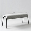 The Gallery Metal Bench in Grey Finish
