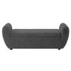 Redol Boucle 2 Seater Ottoman Bench with Storage  in Dark Grey Color