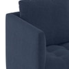 Florence Premium 1 Seater Fabric Sofa in Lapis Blue Colour