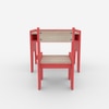 Topolino Toddler Activity Table & Chair in Red