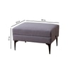 Nimbus Cloud Cube Metallic Pouf Stool in Grey Color