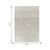 Jaipur Rugs Diamond Wool And Viscose 6x9 Feet Wasabi And Undyed White Dhurrie Carpet