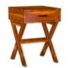 Pine Solid Wood End Table in Honey Finish