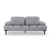 Barret 2 Seater Fabric Sofa in Grey Ice Colour