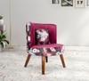 Easy Chair with Cushion in Pink Color
