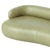 Luxelounge Wood 3 Seater With Upholstery Non Storage Sofa In Green Colour