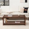 Espresso Solid Wood Coffee Table