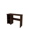 Woodbuzz Duke Engineered Wood Finish Study Table Desk In Wenge Brown