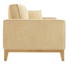 Airy 2 Seater Sofa In Leatherette Cream Color