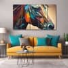 The Castle Decor Multicolour Abstract Wall Art Set of 5 27x48 Inch (Style 2)