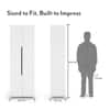 Baltoro 20 Pair Shoe Rack In White Finish