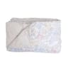 Cream Floral Comforter Quilted Reversible Cotton 350 Gsm Double Bed 240 X 220 Cms
