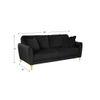 Angle Fabric Sofa (Black)