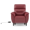 Maurice Leather Recliner in Maroon Colour