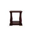 Mundra Solid Wood Bedside Table in Teak Finish