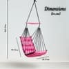 Swingzy Premium Hanging Swing Chair for Kids and Adults Pink