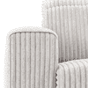 Gretta 1 Seater Fabric Sofa With Adjustable Headrest In Cloud White