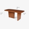 Attica Solid Wood Dining Table with Six Chairs in White Colour