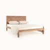 Metric Solid Wood King Non Storage Bed in Brown Colour