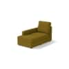 Apollo Sofa (Colour : Olive Green, Cushion : Soft, Back Type : High Back, Seating Capacity : Left Aligned 2 Seater + Left Aligned Chaise + Ottoman)