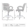 Ammoreavolea Mid Back Executive Chair in Grey Colour