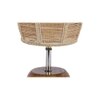 Louise Beige Bamboo Shade Table Lamp with Natural Wooden Base