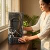 Water Fountain Lotus Buddha Serenity Water Fountain in Multicolor Colour