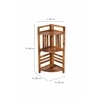 Cutlet Solid Wood  Bookshelf in Honey Oak Finish