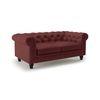 Winchester 2 Seater Leather Sofa in Wine Colour