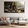 The Castle Decor Shiv Parvati Wall Painting Wooden Framed 27x48 Inch (Style 1)