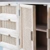 Atlanta Solid Wood Crockery Cabinet in Whitewash
