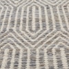 Jaipur Rugs Soft Basketweave Wool Viscose Dhurrie Rug White 6x9 ft